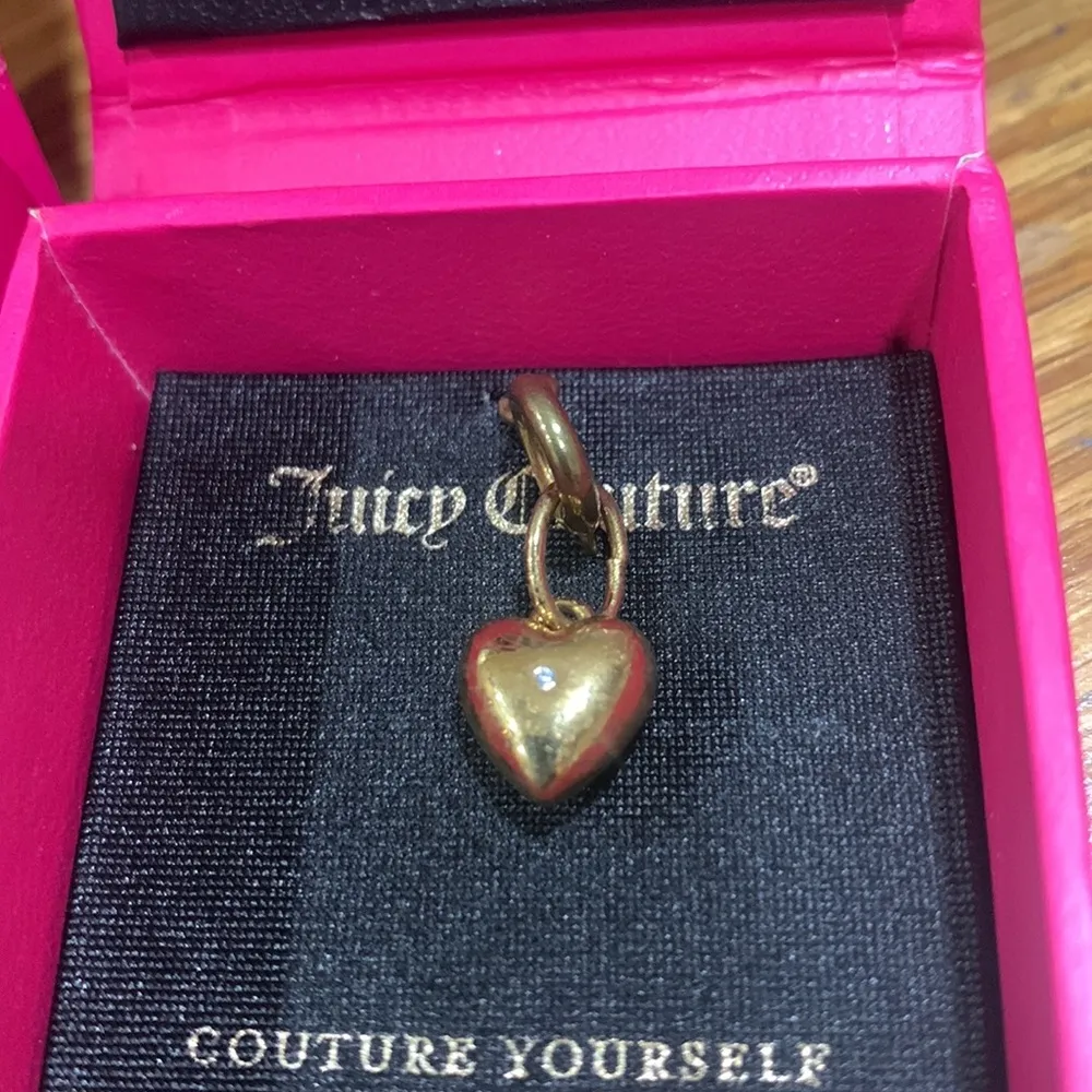 Juicy Couture Pam & Gela Gold Small Puffy Heart Charm - Image 6