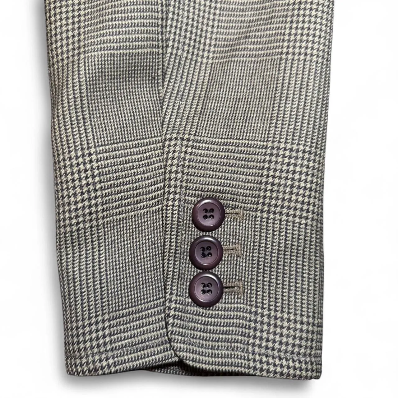 Pendleton Women’s 100% Virgin Wool Blazer Gray Glen Plaid Check Size 12 USA Fabr - Image 6