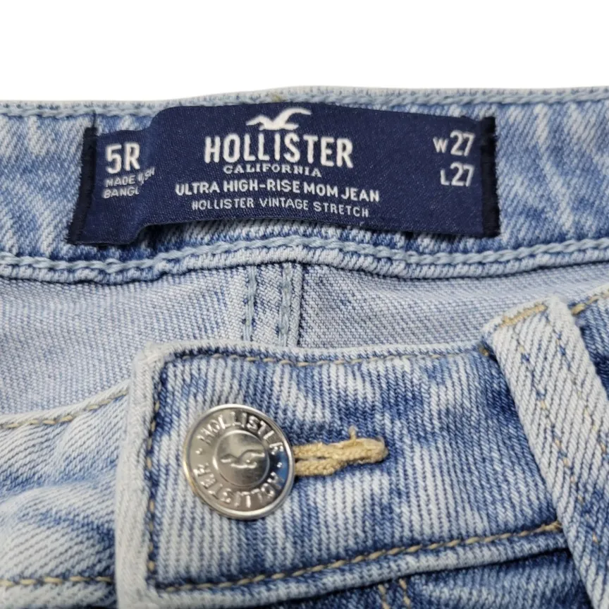 Hollister Jeans Size 5 R W27"xL28.5" Women's Hollister Ultra High Rise Mom Jeans Women's Jeans - Image 7