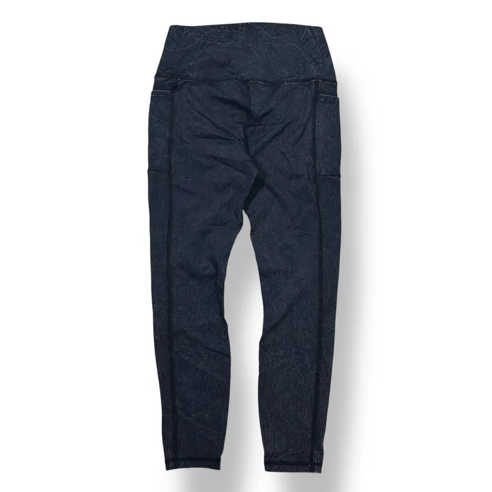 Joy Lab Leggings with Side‎ Pockets Navy Blue Workout Pants Womens Medium - Image 2