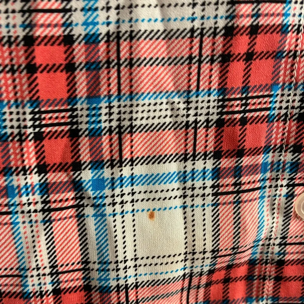 BaileyBlue Multicolor Shirt Dress Button Up Plaid Sleeveless M - Image 11