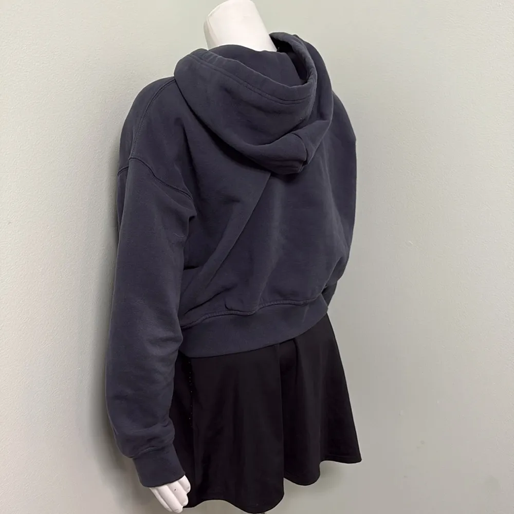 Athleta Forever Fleece Oversized Full Zip Jacket Medium Steel Blue - Image 4