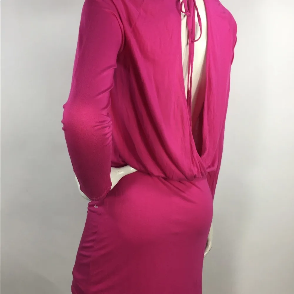 Haute Hippie Low Open Back Long Sleeve Mini Dress - Image 11