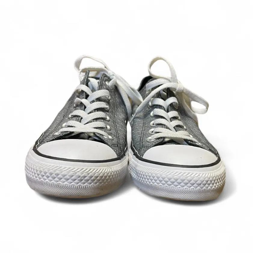 Converse All Star Chuck Taylor Women's Size 10 Shoes Gray White Low Top Sneakers - Image 3