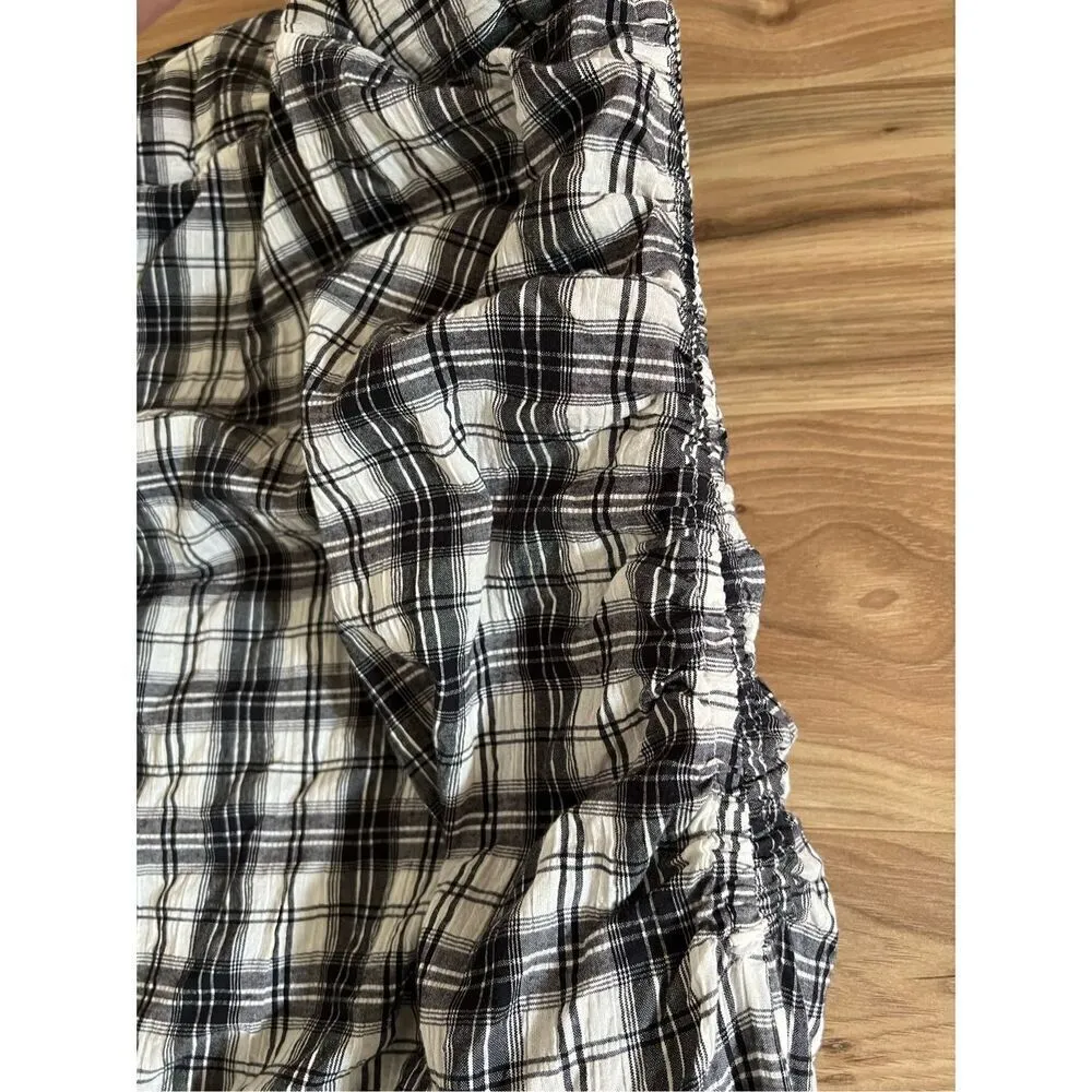 Free People NWOT Brandie Plaid Midi Dress size L - Image 11