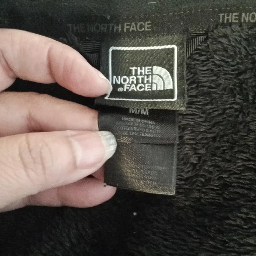 The north face osito women's full zip jacket black winter ( fair condition) med - Image 5