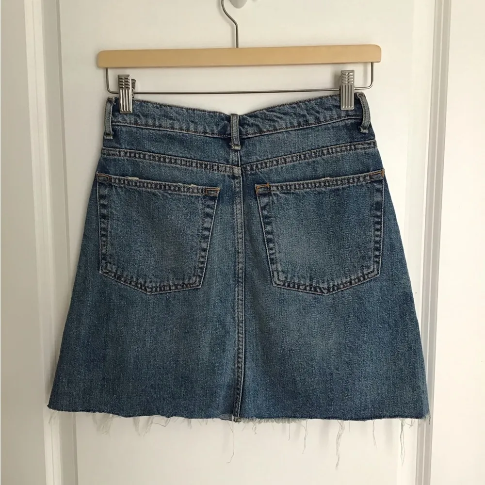 Zara Blue Mini A-Line Skirt Casual - Image 3