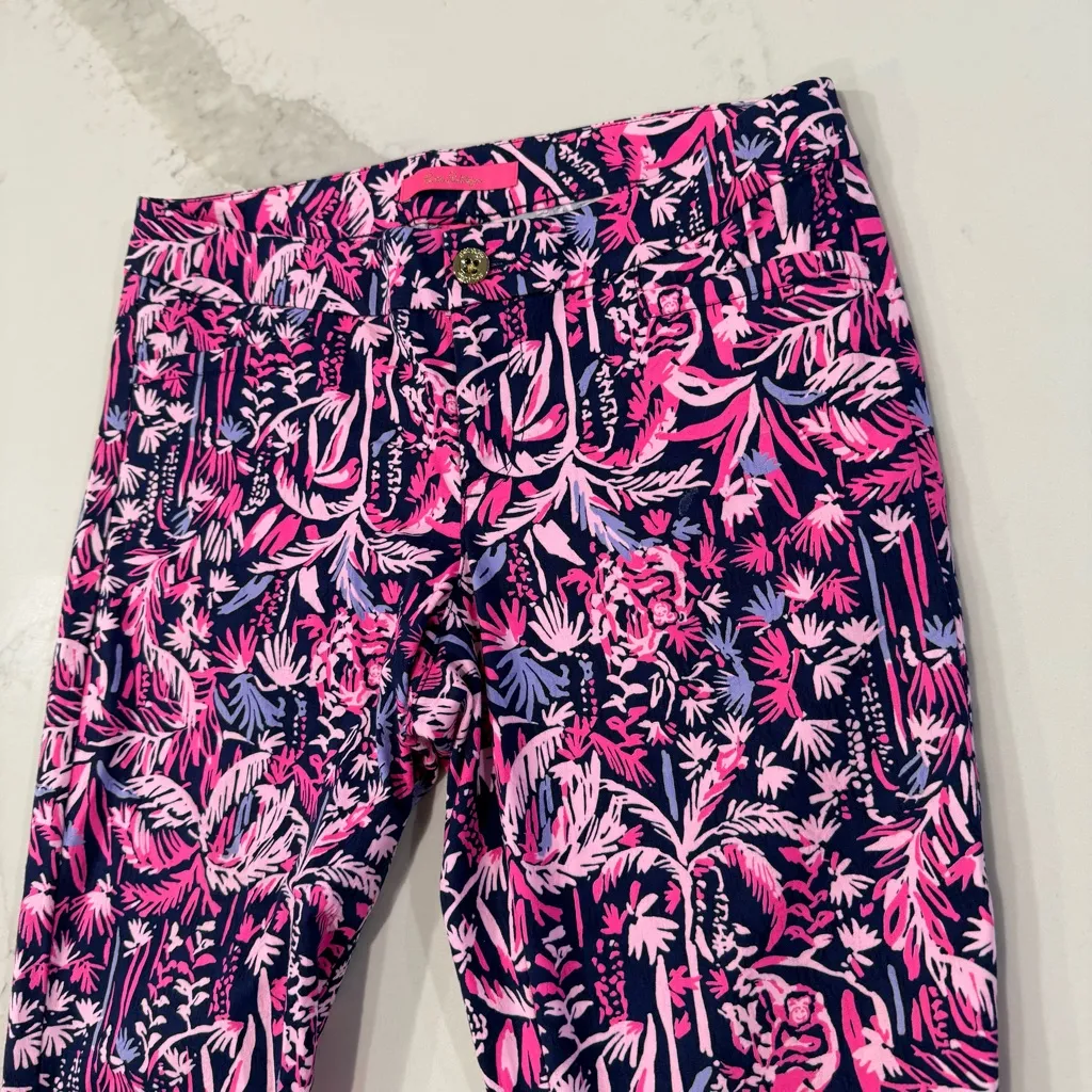 Lilly Pulitzer Kelly Skinny Ankle Pants Women’s 4 Bright Navy Swing Of Things - Image 5