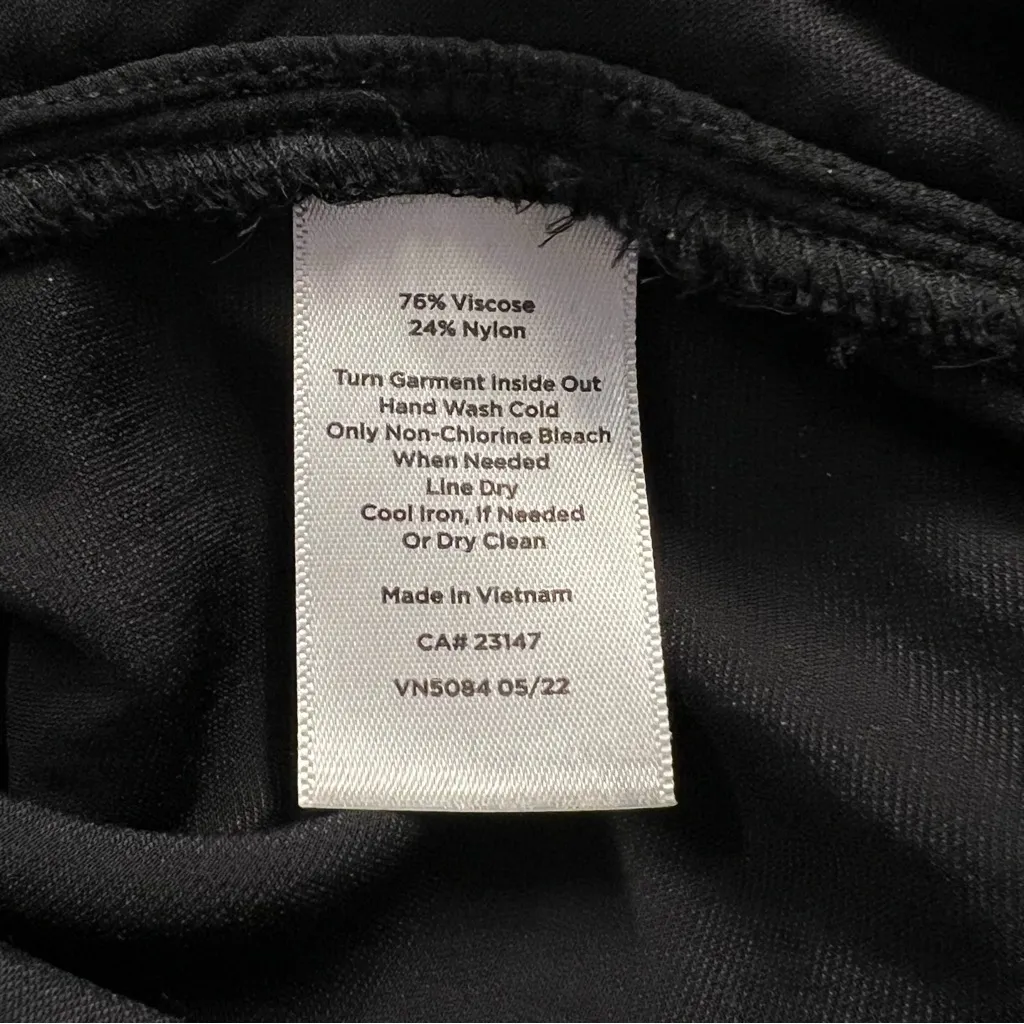 Talbots Womens Black Velvet Tunic Top Size M Preppy Holiday Boho Victorian Goth - Image 7