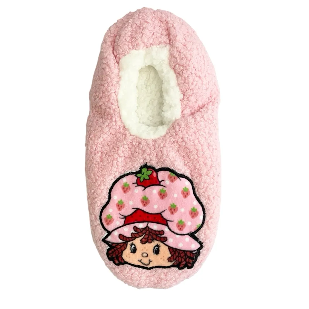 Strawberry Shortcake Slipper Socks 7- 9 1/2 Cozy‎ NWT Y2K Nostalgia Kidcore - Image 2