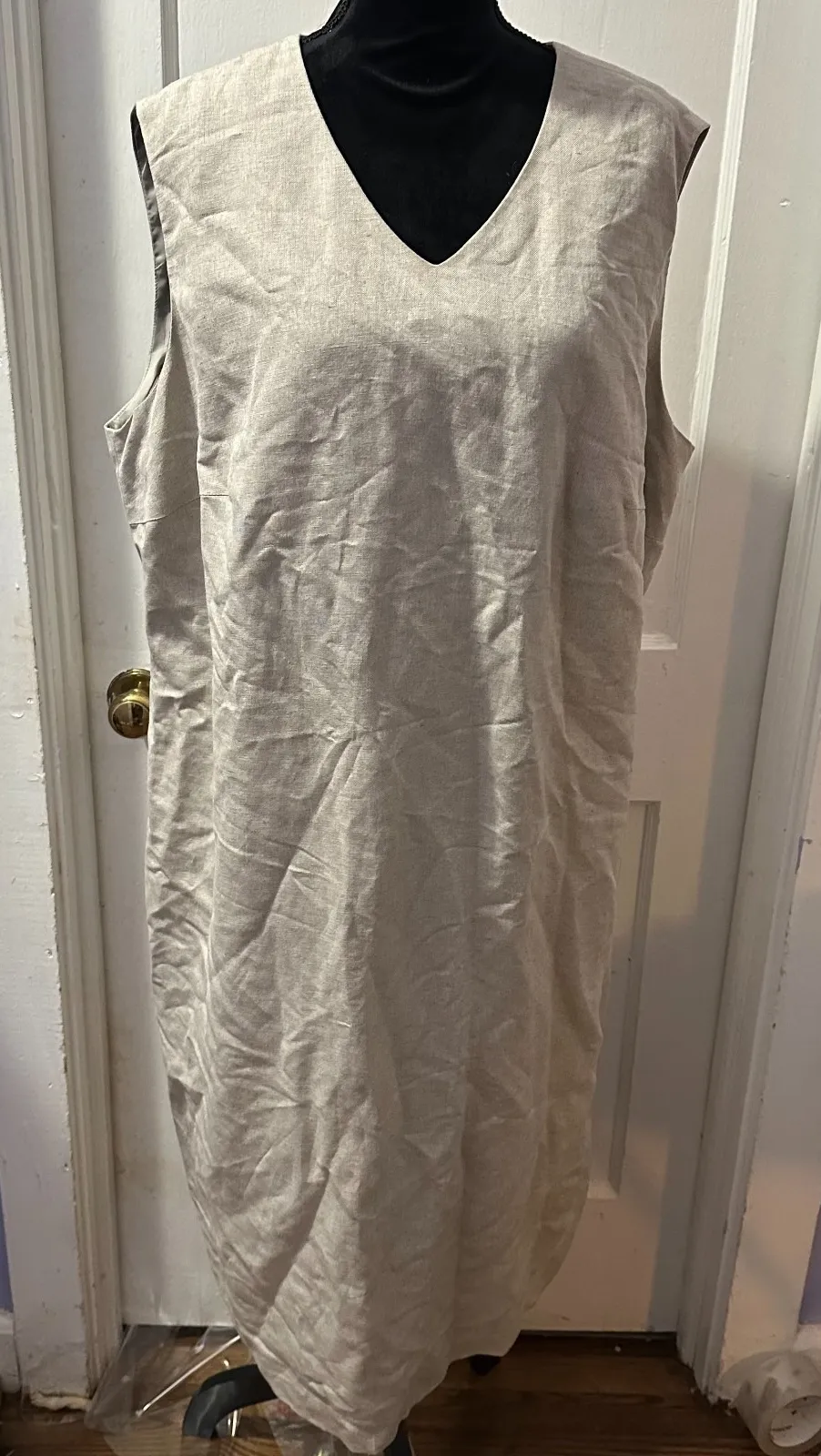 Harve Benard Khaki Tank Dress in 14W - Image 1