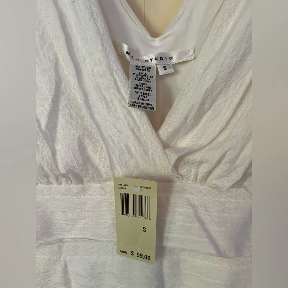 NWT: Max Studio white dress - Image 2
