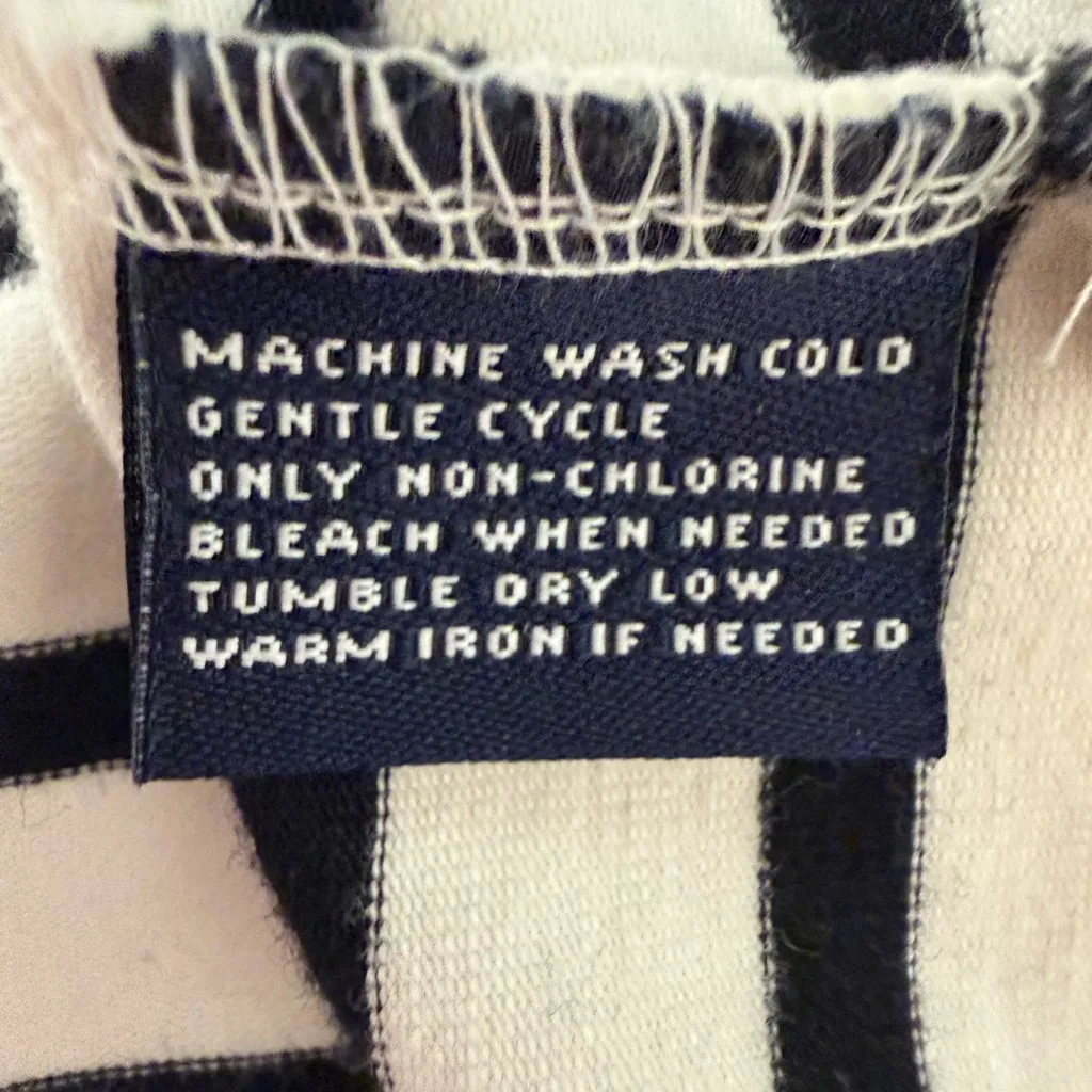 American Living Striped Tie-Front Top (Size M) - Image 3