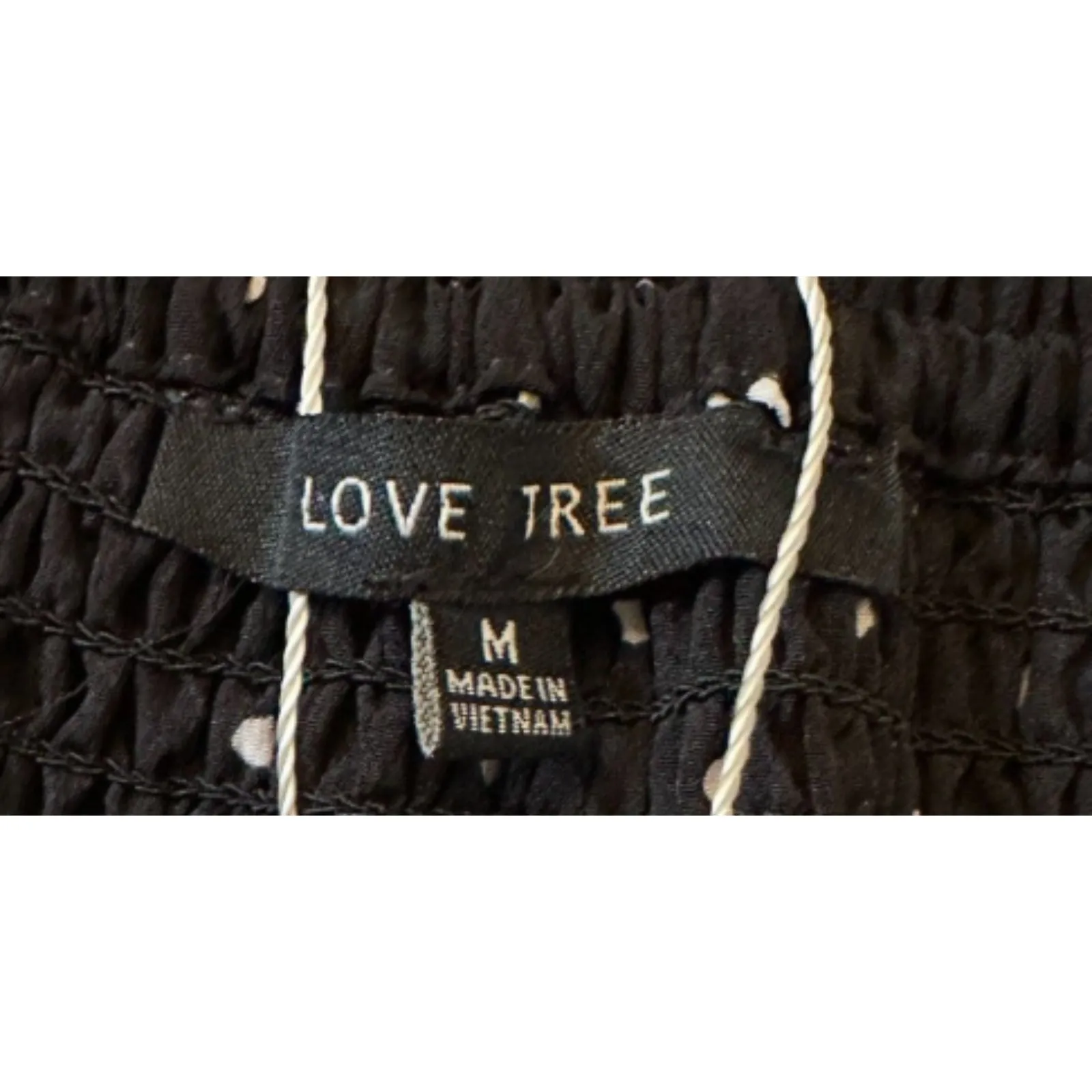 Love Tree Black Polka Dot Ruffled Mini Skirt Size M - Image 5