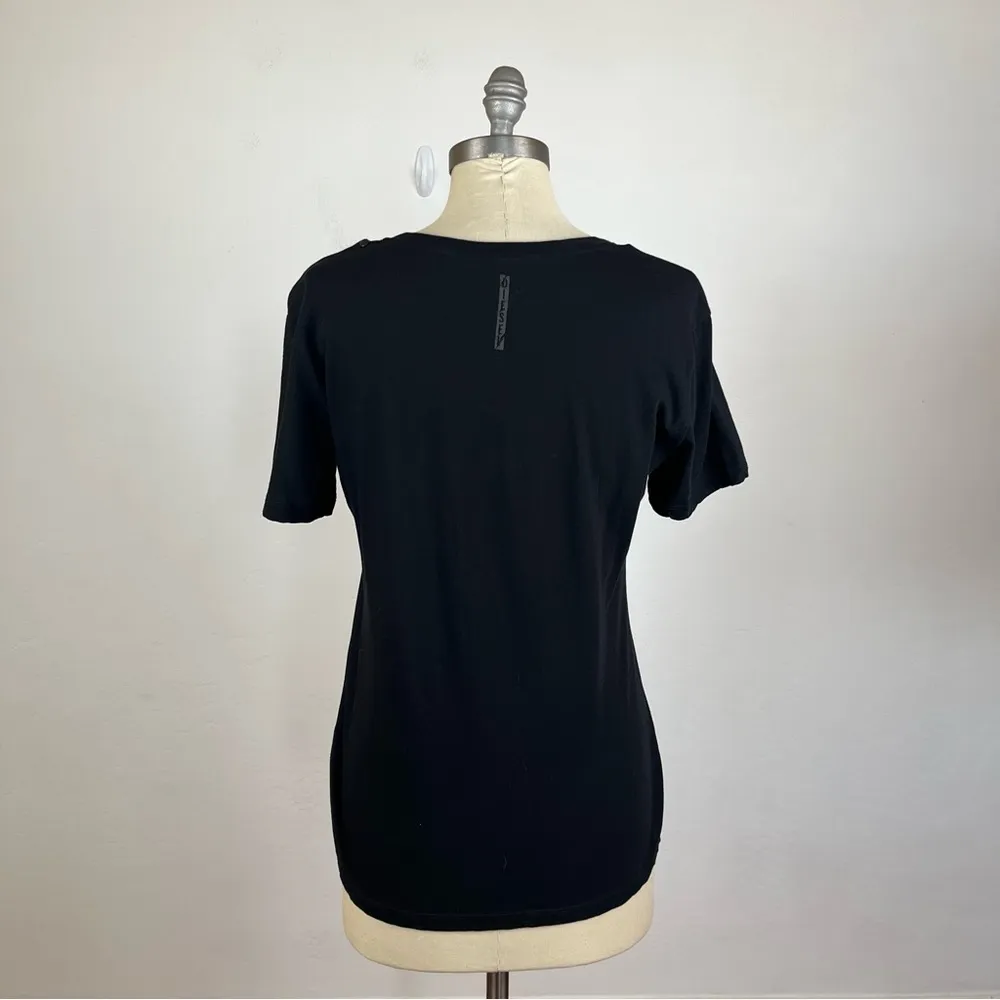 Diesel Black Scoop Neck Tee - Image 5