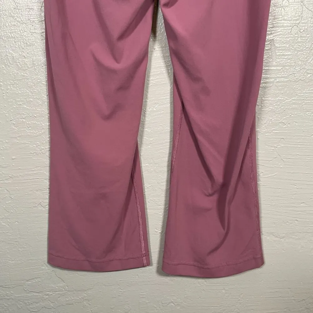 Women 8 Pink Dark Oxide Groove Super High Rise Crop 23" Nulu Pocket - Image 5