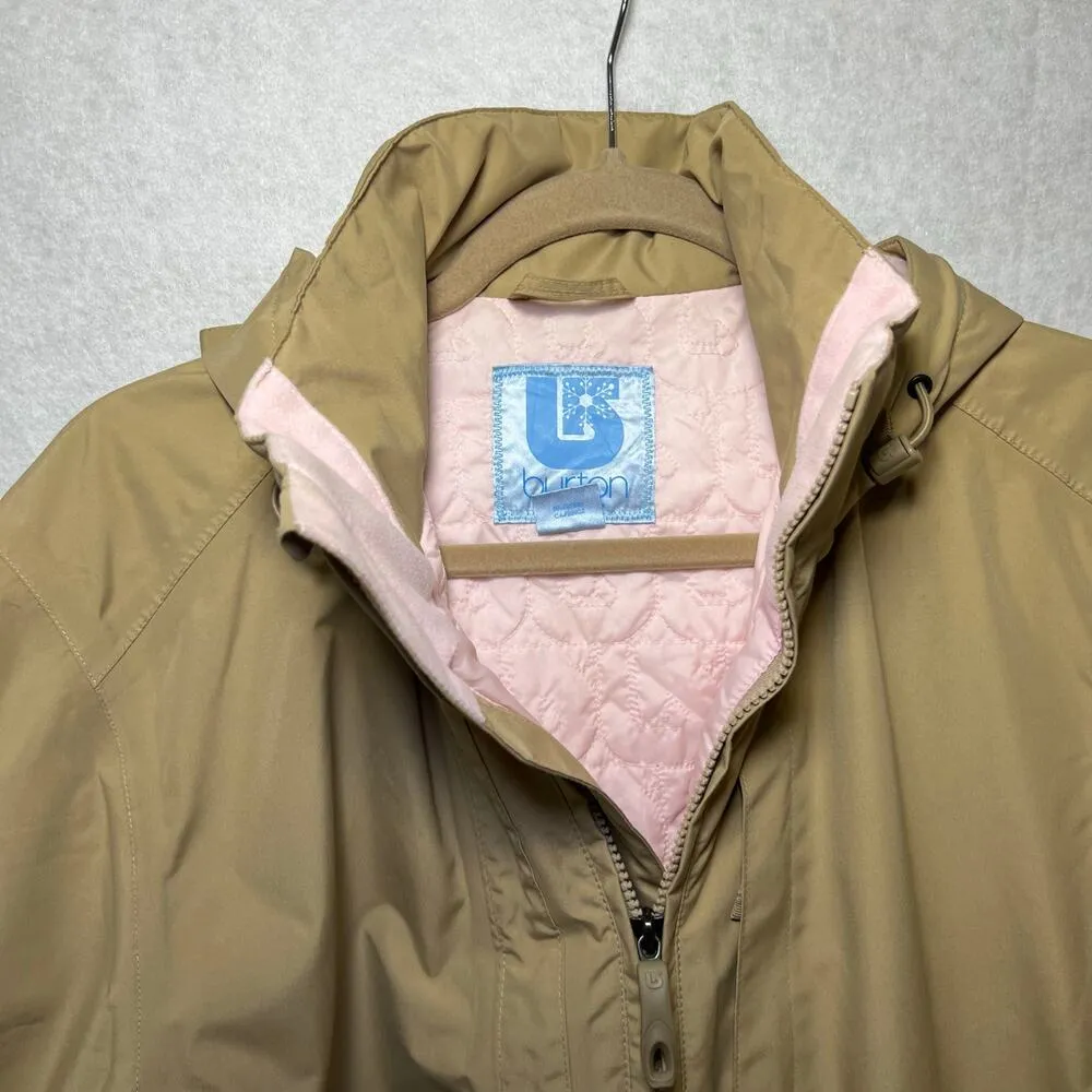 Ski/Snowboard Winter Lightweight Hooded Coat Women’s Size Medium Tan - Image 2