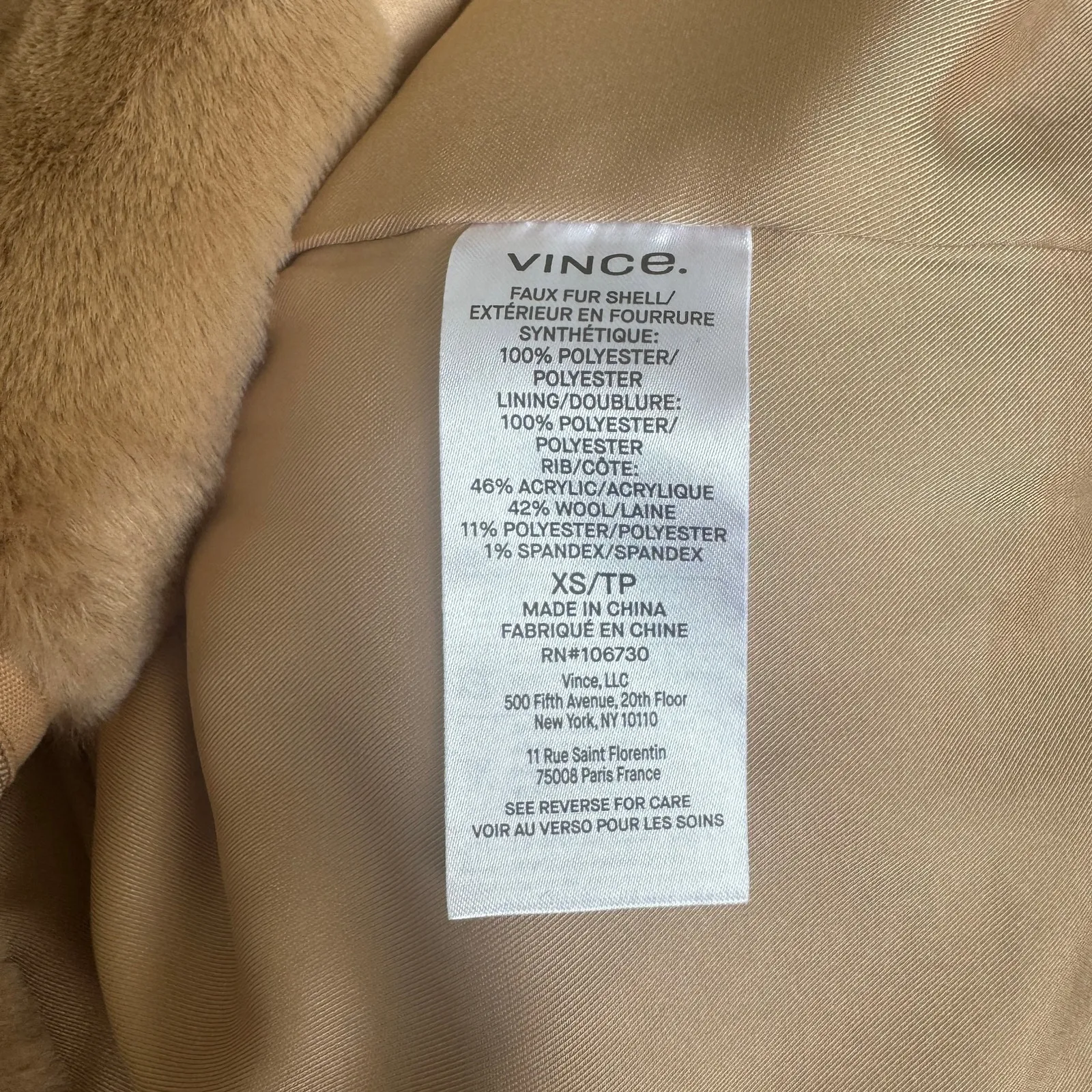 NEW Vince Plush Hoodie Tan - Image 7