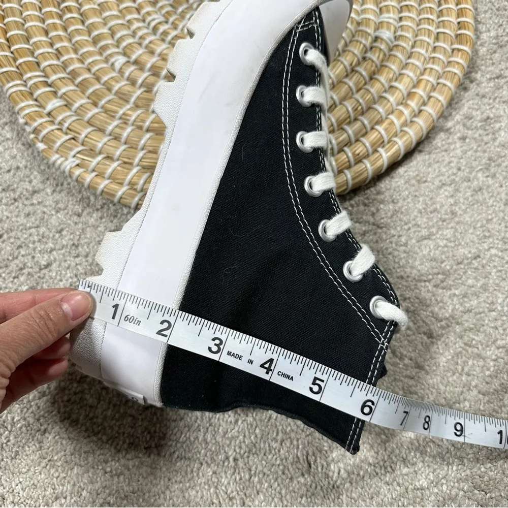 Converse Women’s Chuck Taylor All Star Hi Lugged Sneaker Chunky Platform Black 8 - Image 15