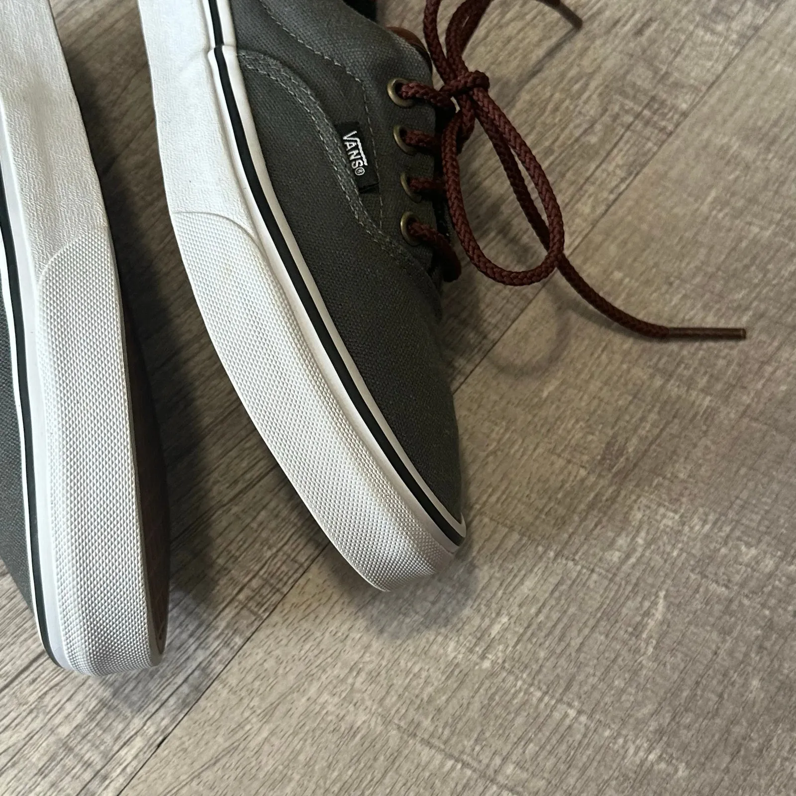 VANS Era 59 Charcoal Grey Skate Shoe Mens 5 / W 6.5 Aztec Print Leather Accent - Image 7