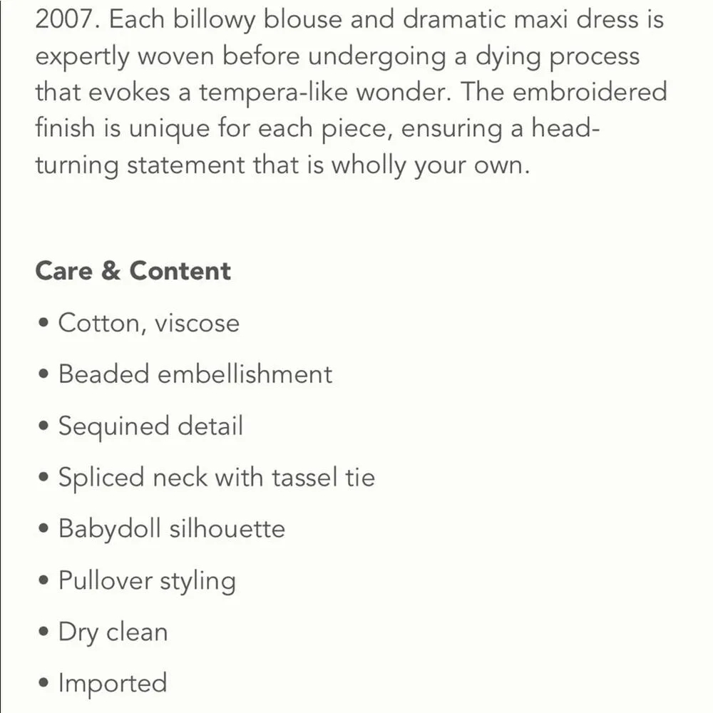 Anthropologie Verb Floral Beaded Babydoll Blouse NEW - Image 10