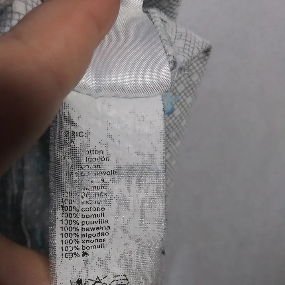 Kling Black Check Blue Octopus Novelty Sleeveless Shirt Dress Vacation Size L Size L - Image 10