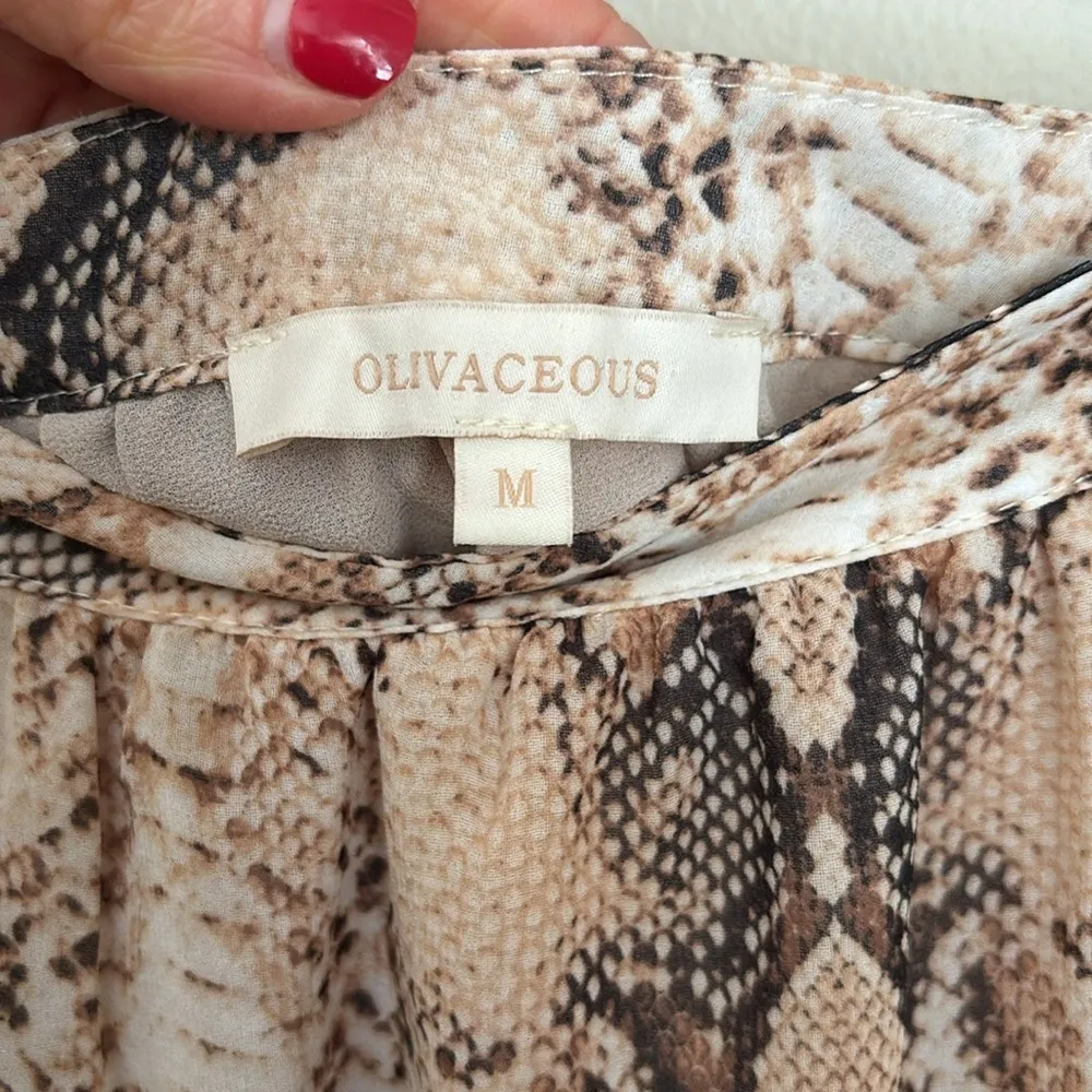 Elegant Snake Print Tiered Skirt - Image 2