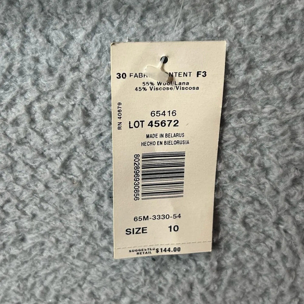 Harve Benard Skirt Suit‎ Set Women Top 10/Bottom 12 Purple Wool Blend Blazer NEW - Image 4