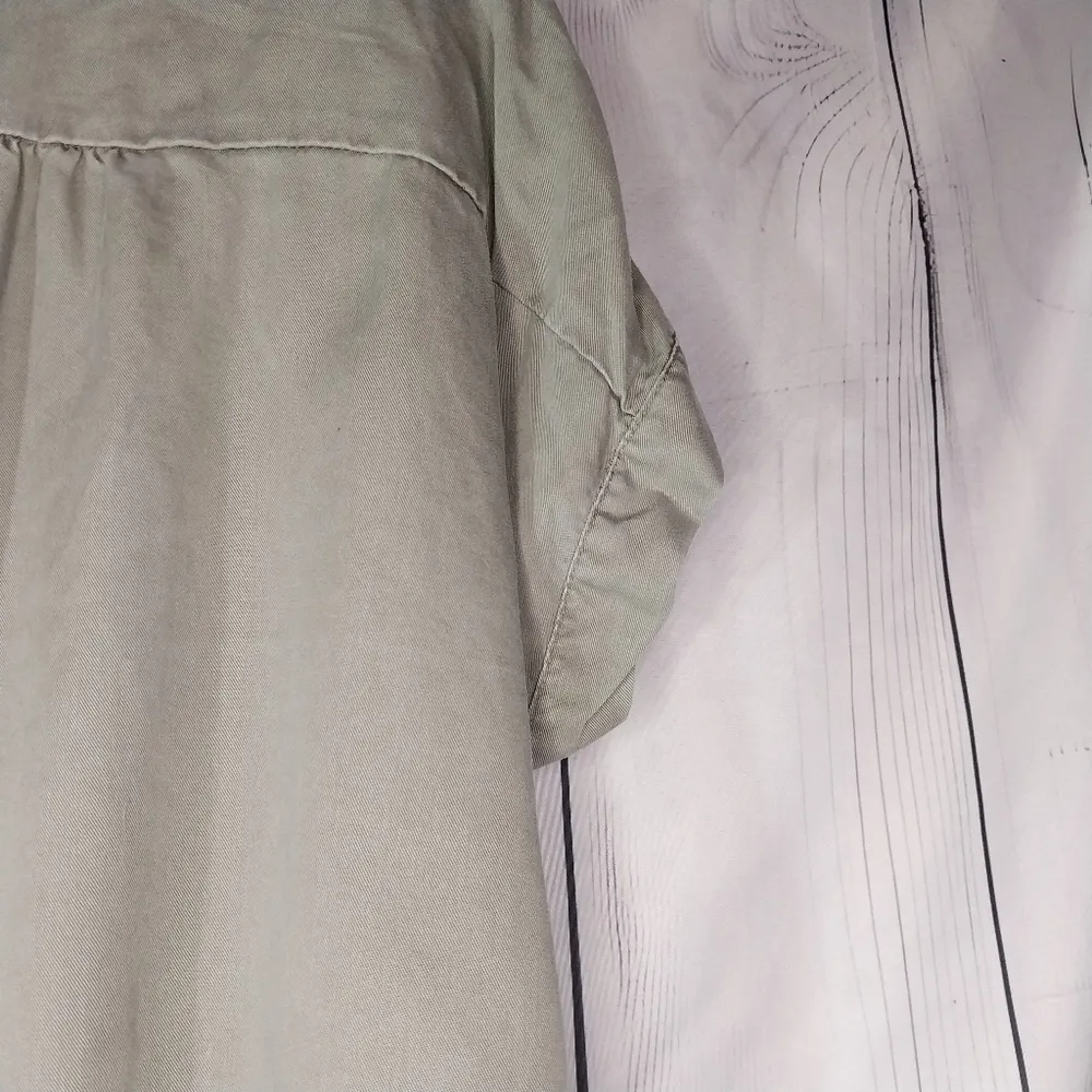 Quince Camp Tencel Olive Green Button-Up Shirt - Image 5