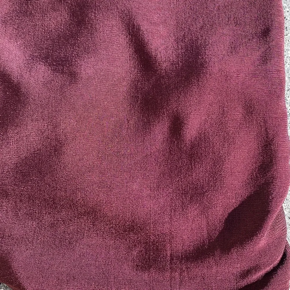 CHICO’S set TRAVELERS cardigan and no tummy pull on pants burgundy NEW size 12 - Image 16