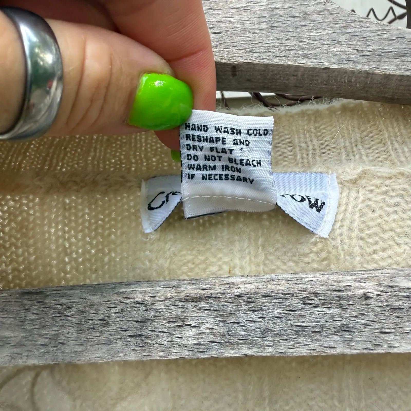 Vintage Croft and Barrow Wool Knit Zip Up Fair Isle Gorpcore Cardigan Sweater XL Blue - Image 3