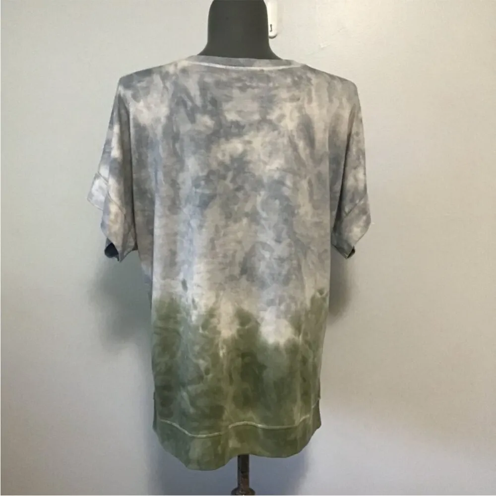 Danelle Tie Dye Split Hem Tunic XL - Image 2