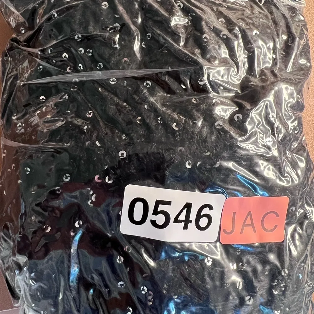 Women's NÜAGE black metalic sweater long sleeve sequinned V - Image 8