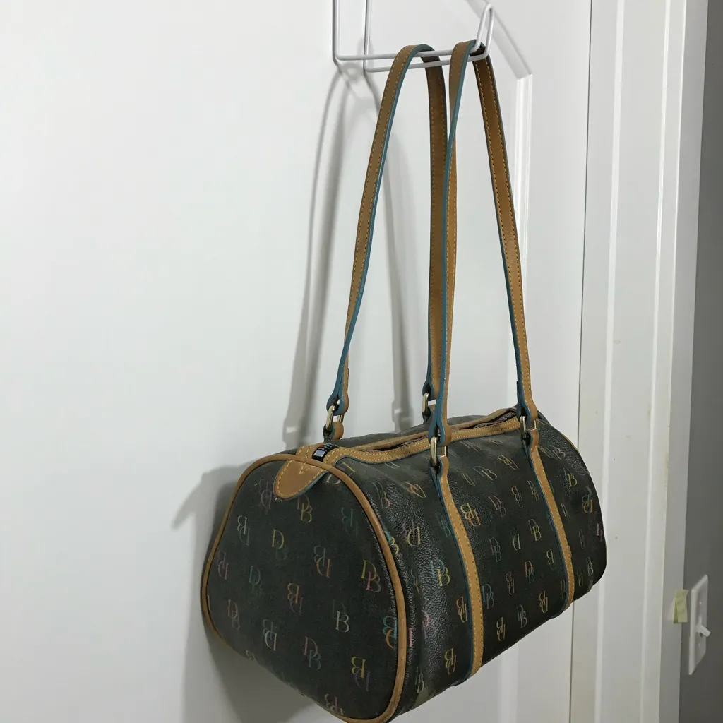 Dooney & Bourke Vintage Rainbow Barrel Bag y2k - Image 3