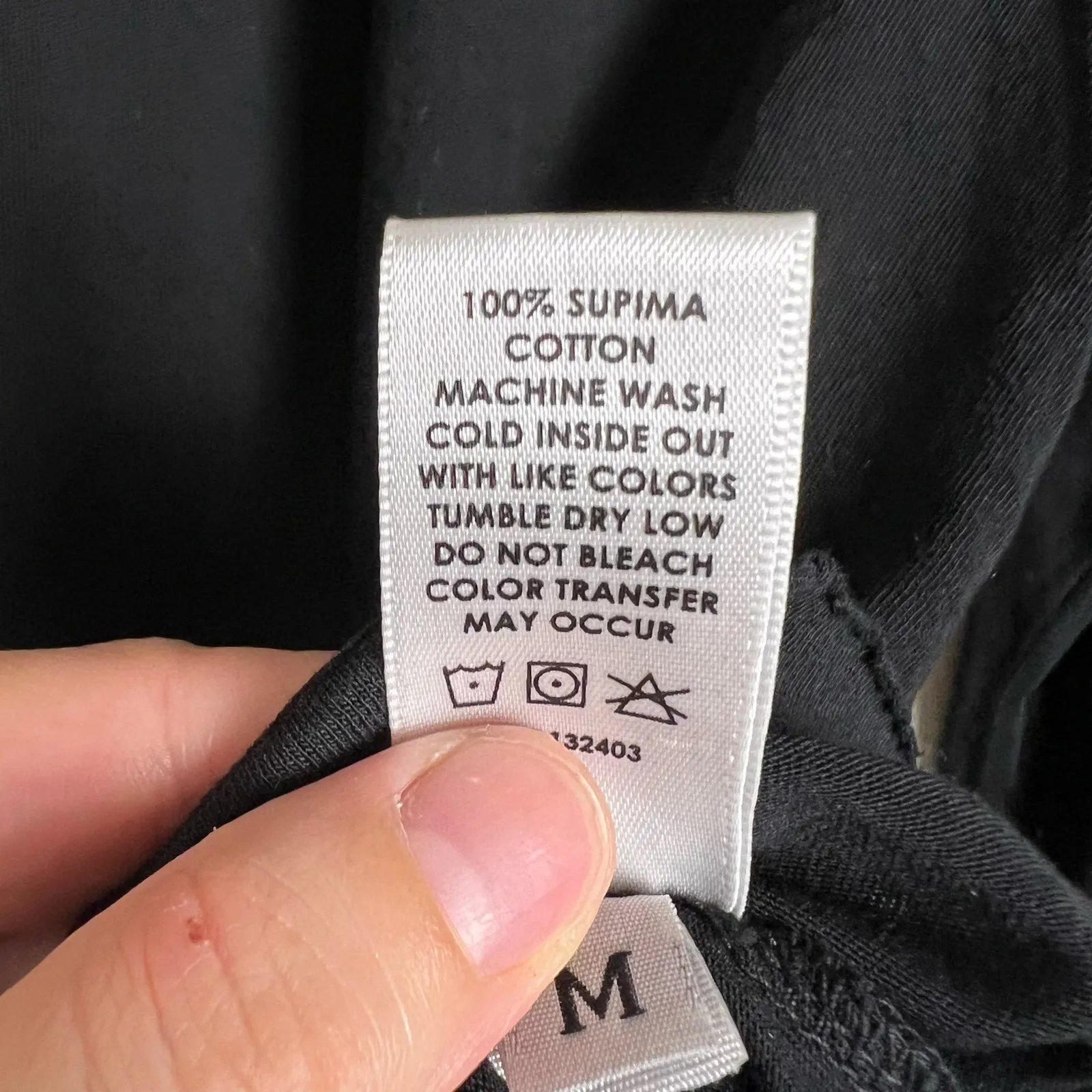 Cotton Citizen Standard Black Distressed Crewneck Long Sleeve T-Shirt Size M - Image 11