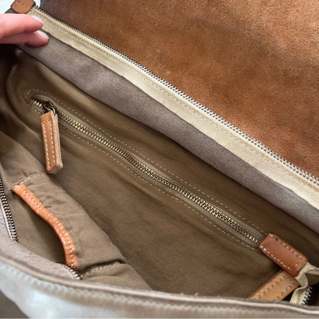 NWT Free People We The Free Benton Messenger Bag in Iron Grey - Image 10