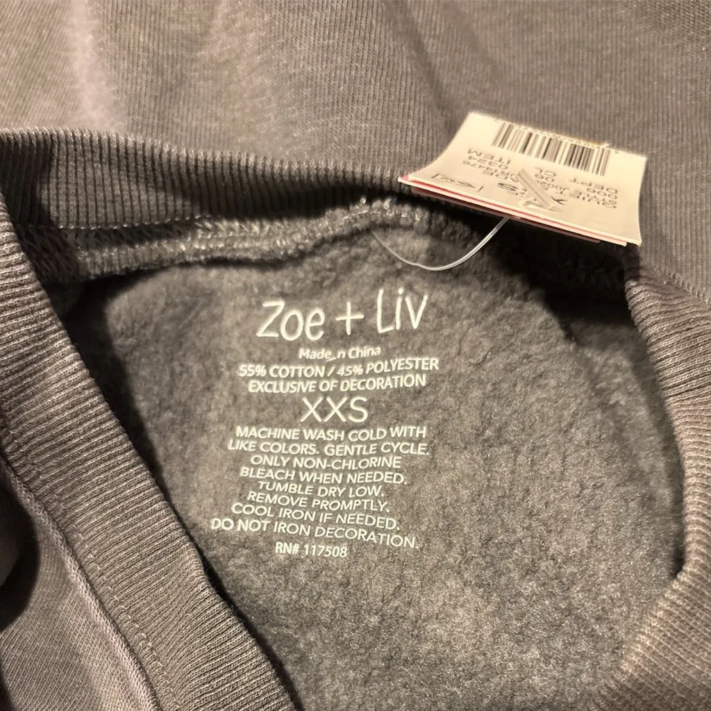 Zoe + Liv Brown 'Howdy' Crewneck Sweater - XXS - Image 4