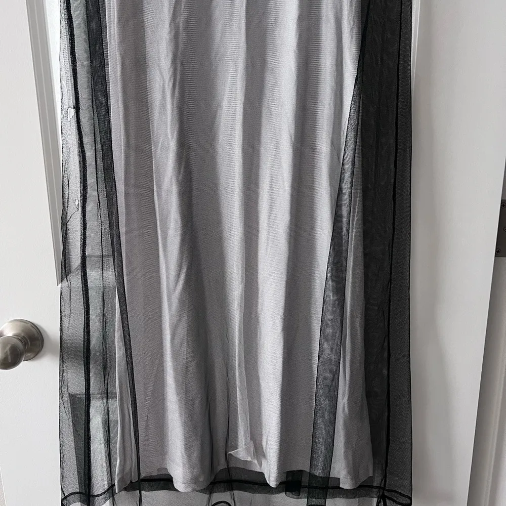 New women’s DKNY Mesh Overlay Logo Dress - Image 4