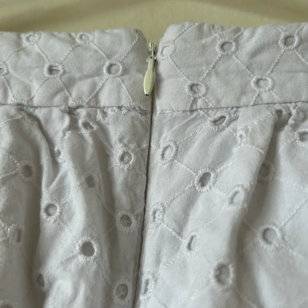 NWOT Gap Small White 100% Cotton Embroidered Eyelet Mini Skirt Lined Gym Summer - Image 8