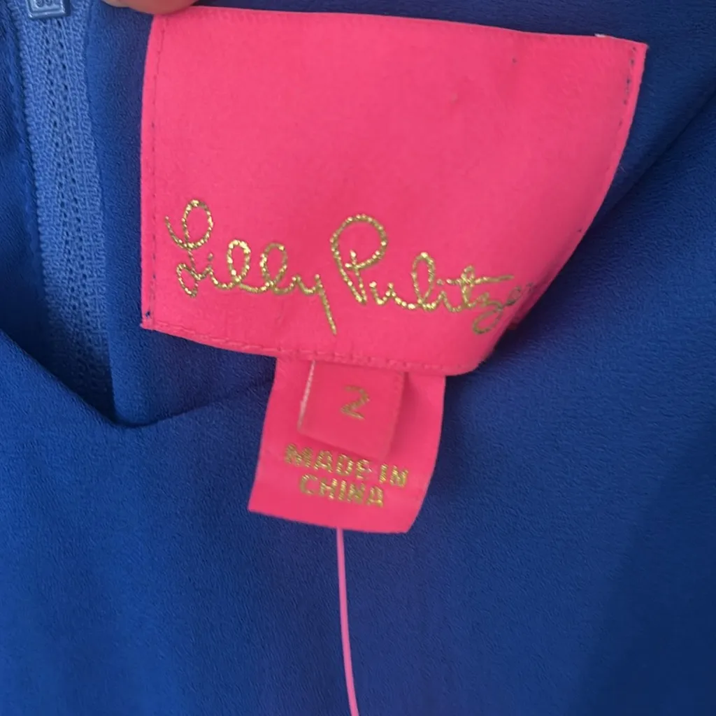 NWT NEW Lilly Pulitzer Alisa Dress in Borealis Blue Size 2 - Image 4