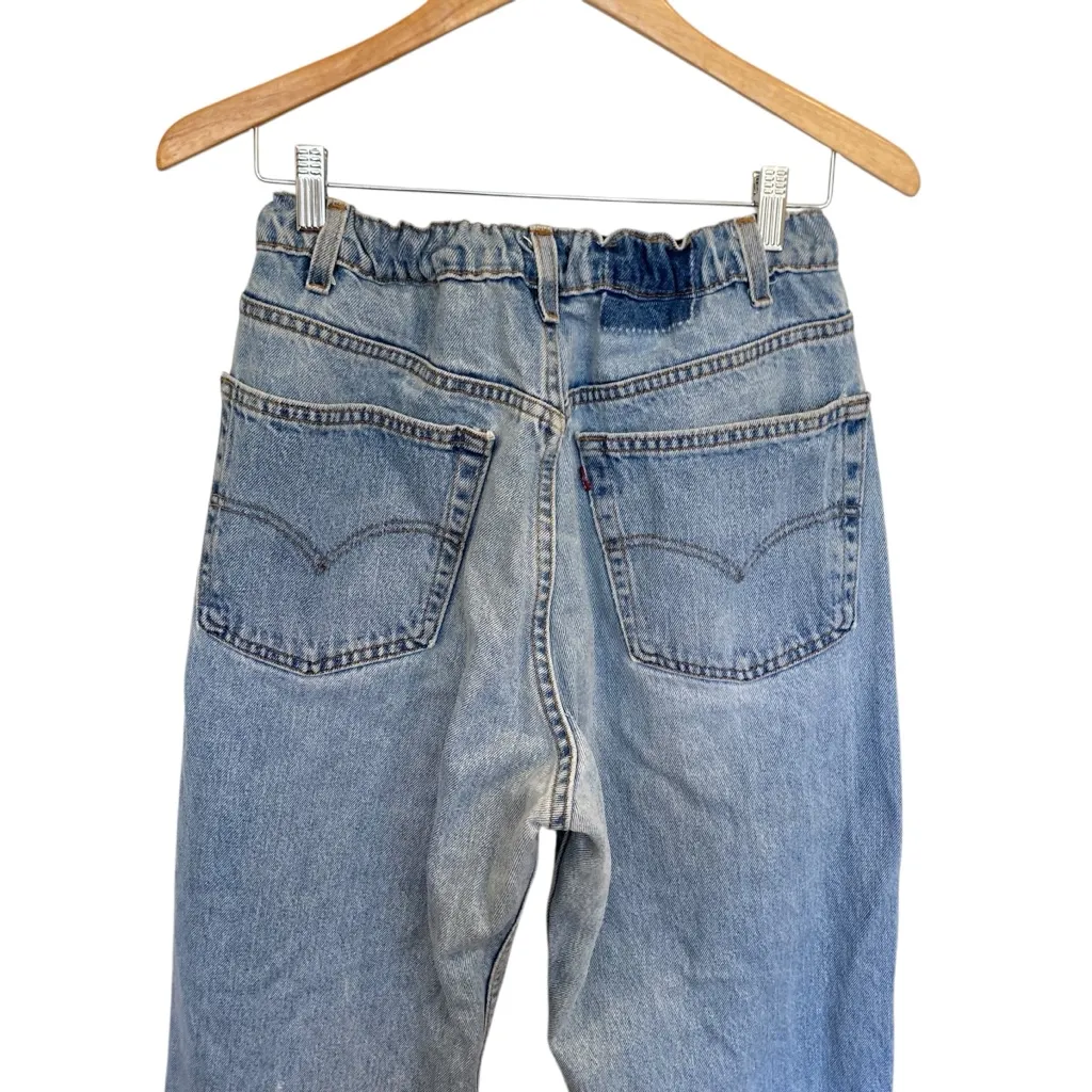 Levi’s X Nasty Gal Patchwork Jeans Embroidered Reworked Denim “After Party” - Image 8