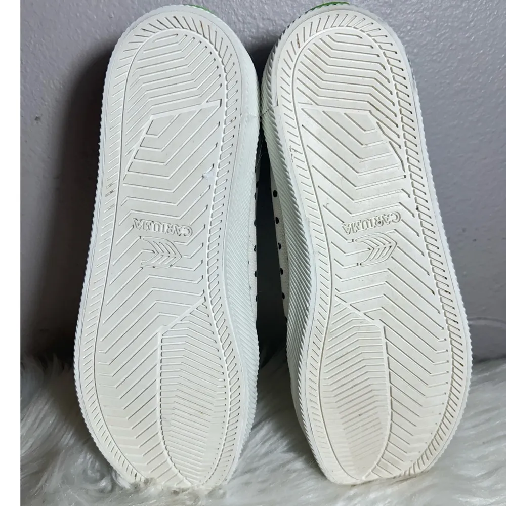 CARIUMA White Polka Dots Canvas OCA LOW Sneakers Size 8.5W /7Men Black - Image 12