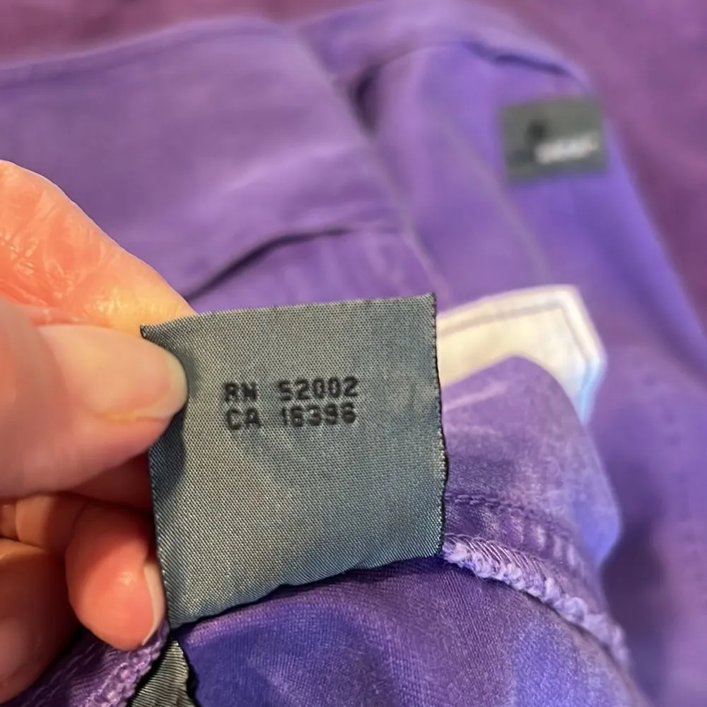 Liz Claiborne LizWear sz4 purple denim jacket w/removable shoulder pads EUC - Image 13