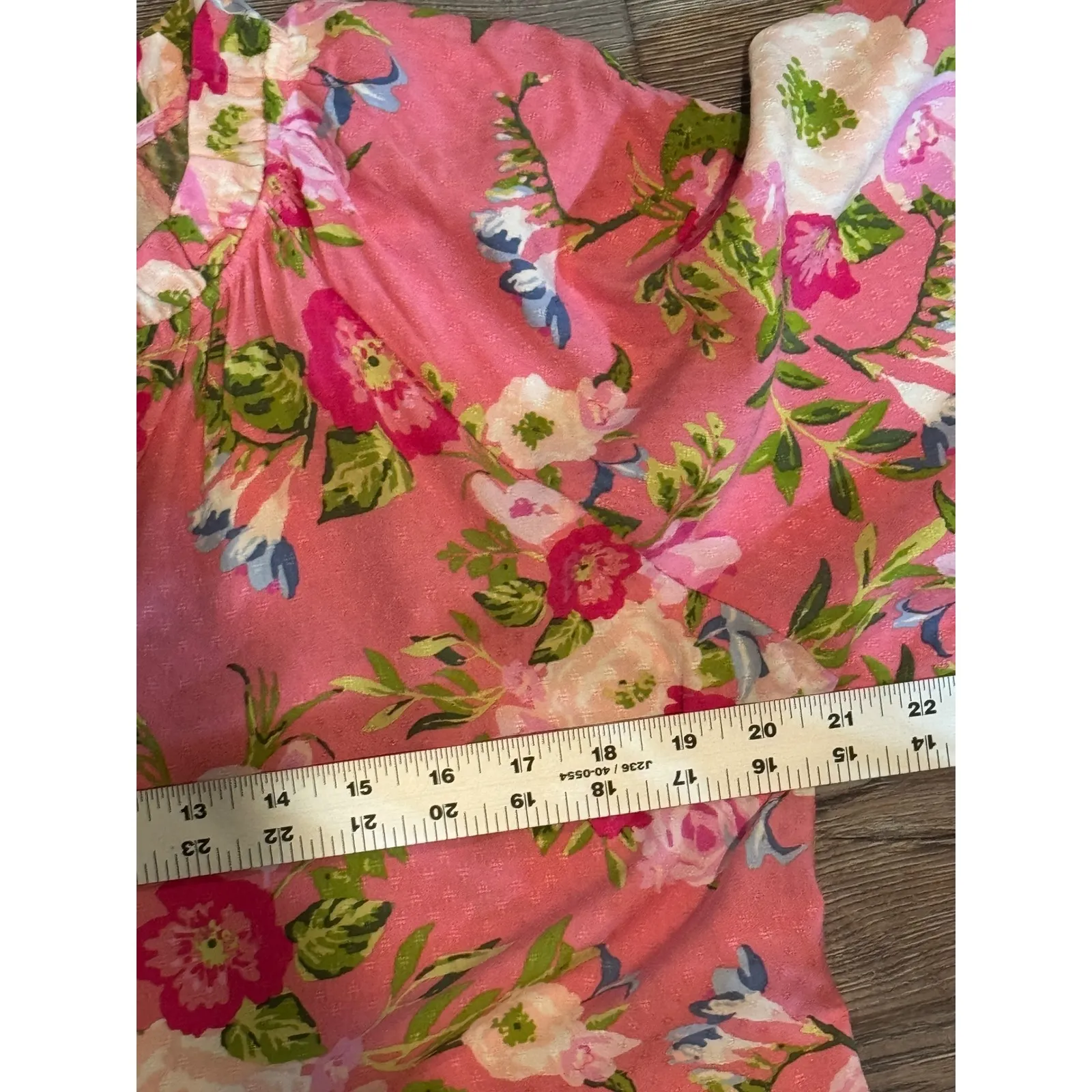 Matilda Jane Pink‎ Floral Tiered Ruffle Short Sleeve V Neck Dress NWT - Image 5