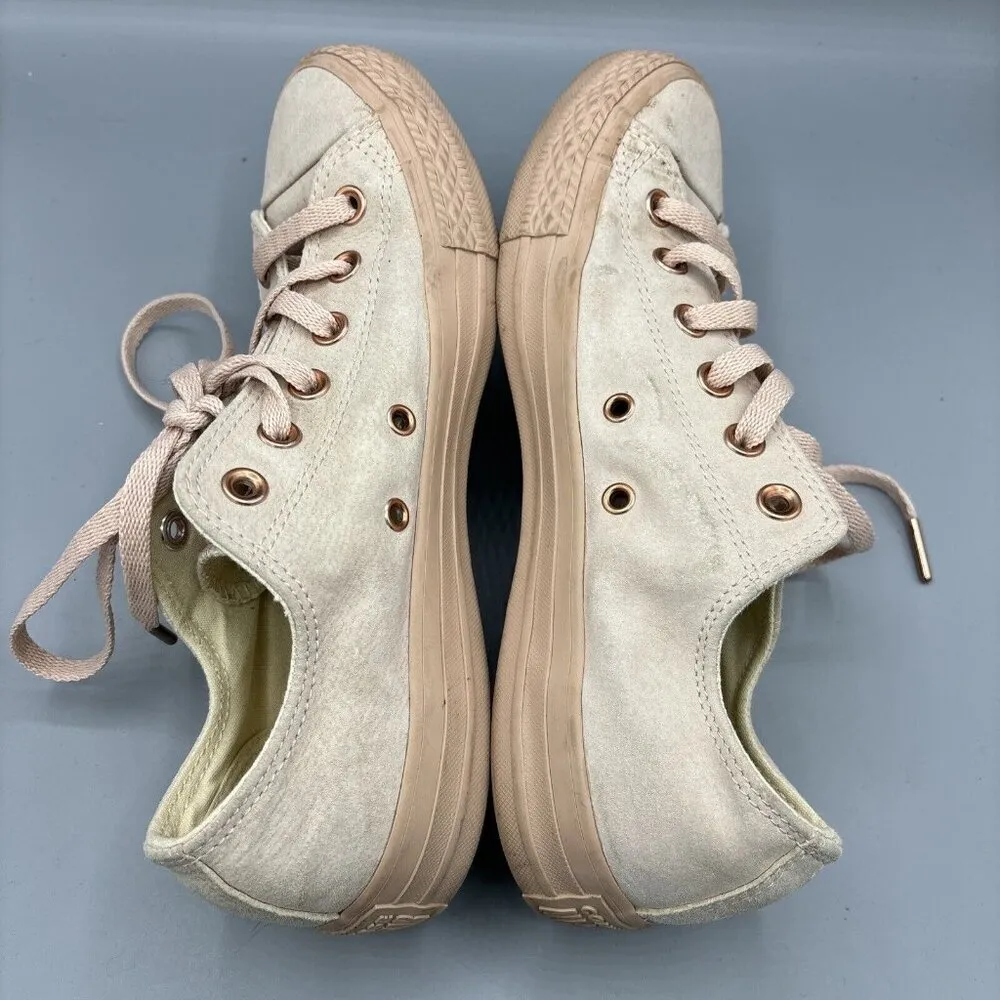 Converse Suede Blush Women’s Sneakers‎ Size 8.5 Lace Up Casual Chuck Taylor - Image 6