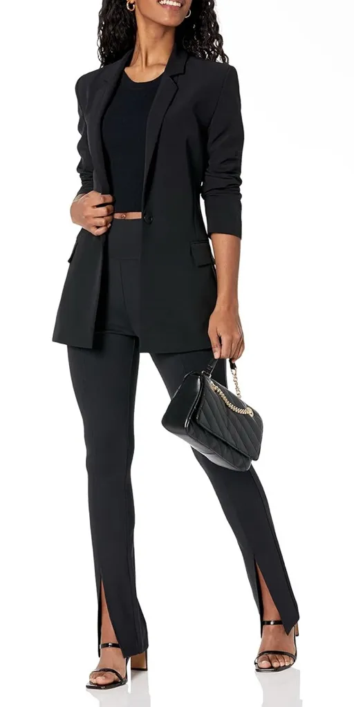 NWT The Drop Uma Pant Staples Black High Rise Flare Stretch Business Casual M Size M - Image 1