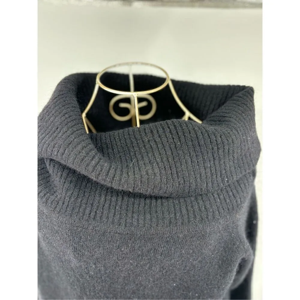 Aritizia Wilfred Free Italian yarn alpaca cowl neck black sweater size small - Image 10