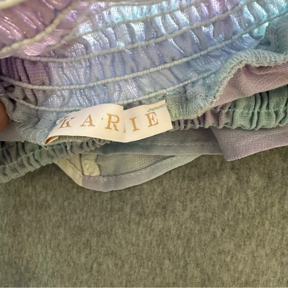 Karlie skort blue purple tie dye size S forgiving waistband - Image 4