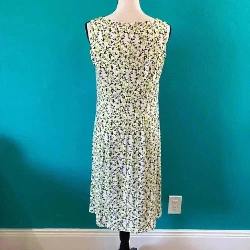 ⭐️ New with tags du Milde lemon print dress in size medium Yellow - Image 4