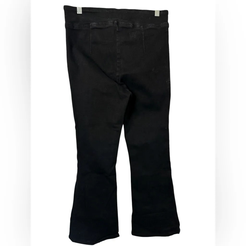 Frame Denim Black Jet Set Flare Jeans - Image 3